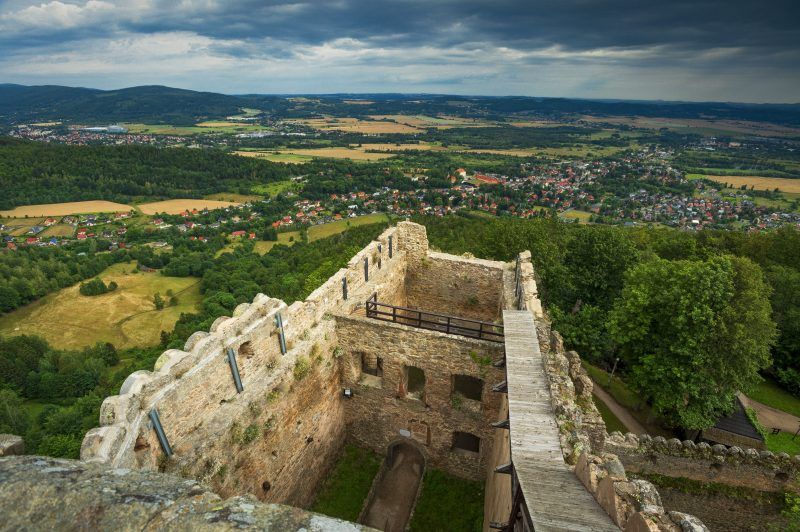 Panorama z wieży zamkowej