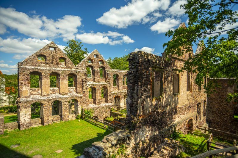 Ruiny w Zamku Świny