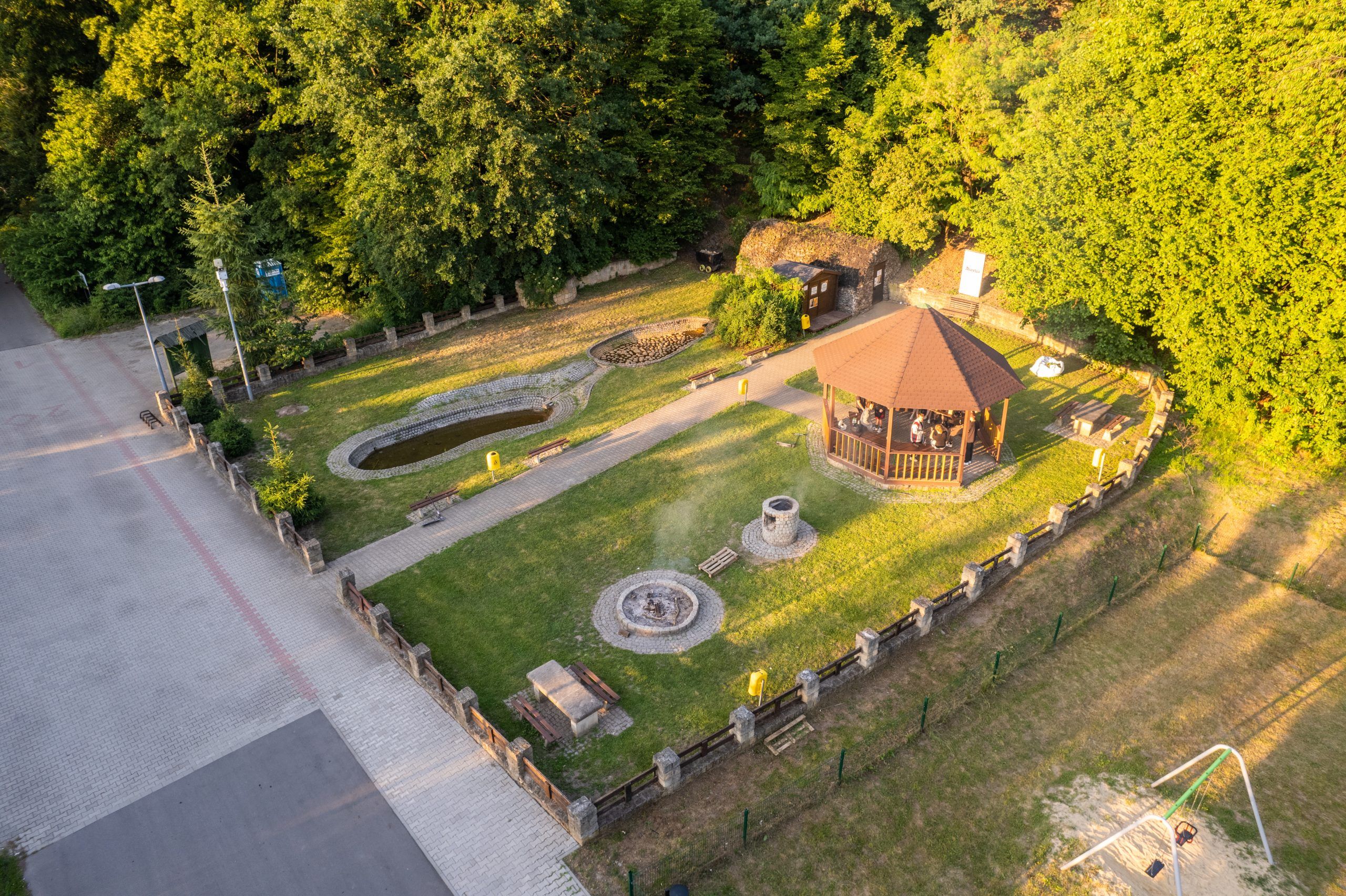 Widok z drona na kopalnię Złota Aurelia w Złotoryi