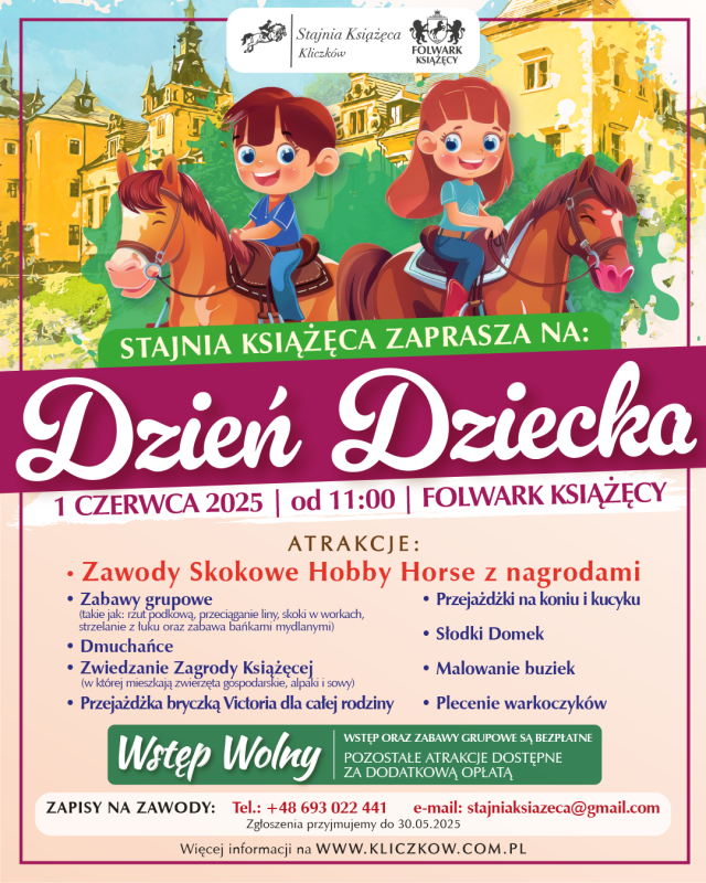 Plakat zapraszający na Dzień Dziecka