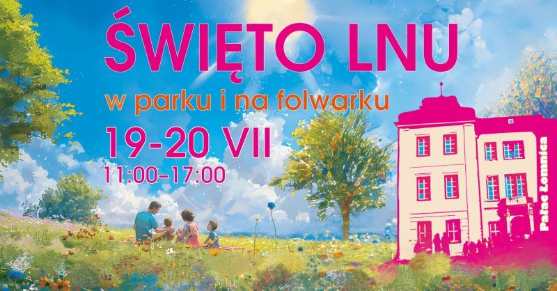 Grafika promocyjna wydarzenia w Pałacu Łomnica w dniach 19-20 lipca 2025