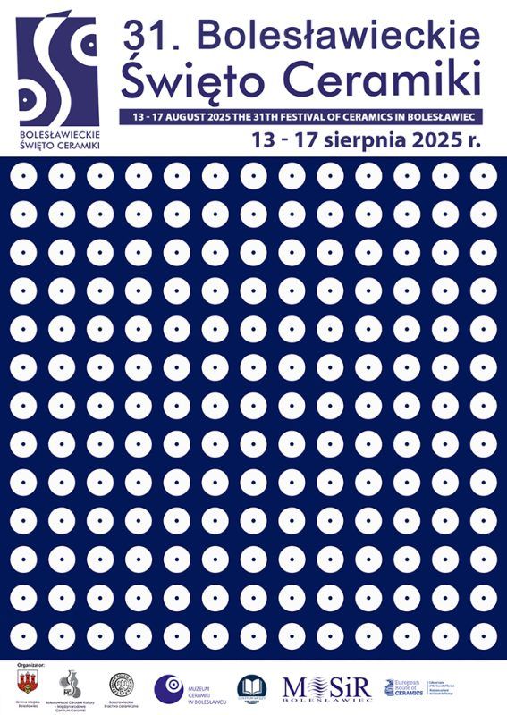 Ulotka z napisem informującym o Bolesławieckim Święcie Ceramiki