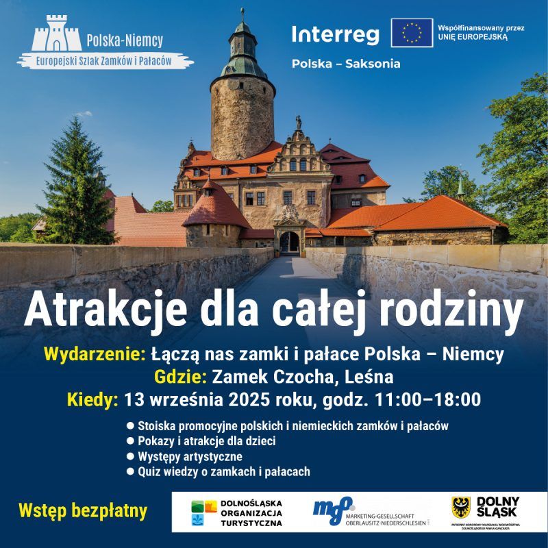 Plakat wydarzenia Łączą nas Zamki w Zamku Czocha w 2025 roku