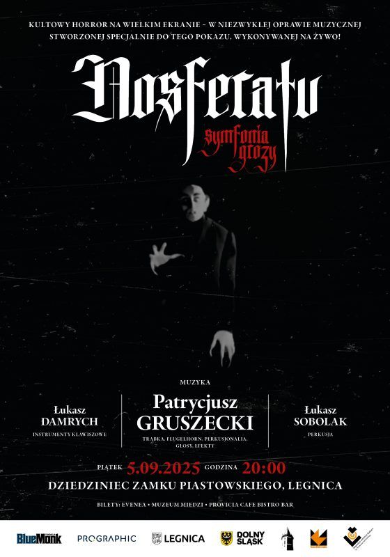 Grafika promocyjna wydarzenia Nosferatu w Legnicy
