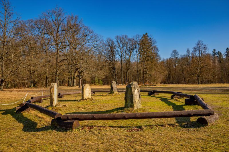 Zdjęcie wszystkich nagrobków.