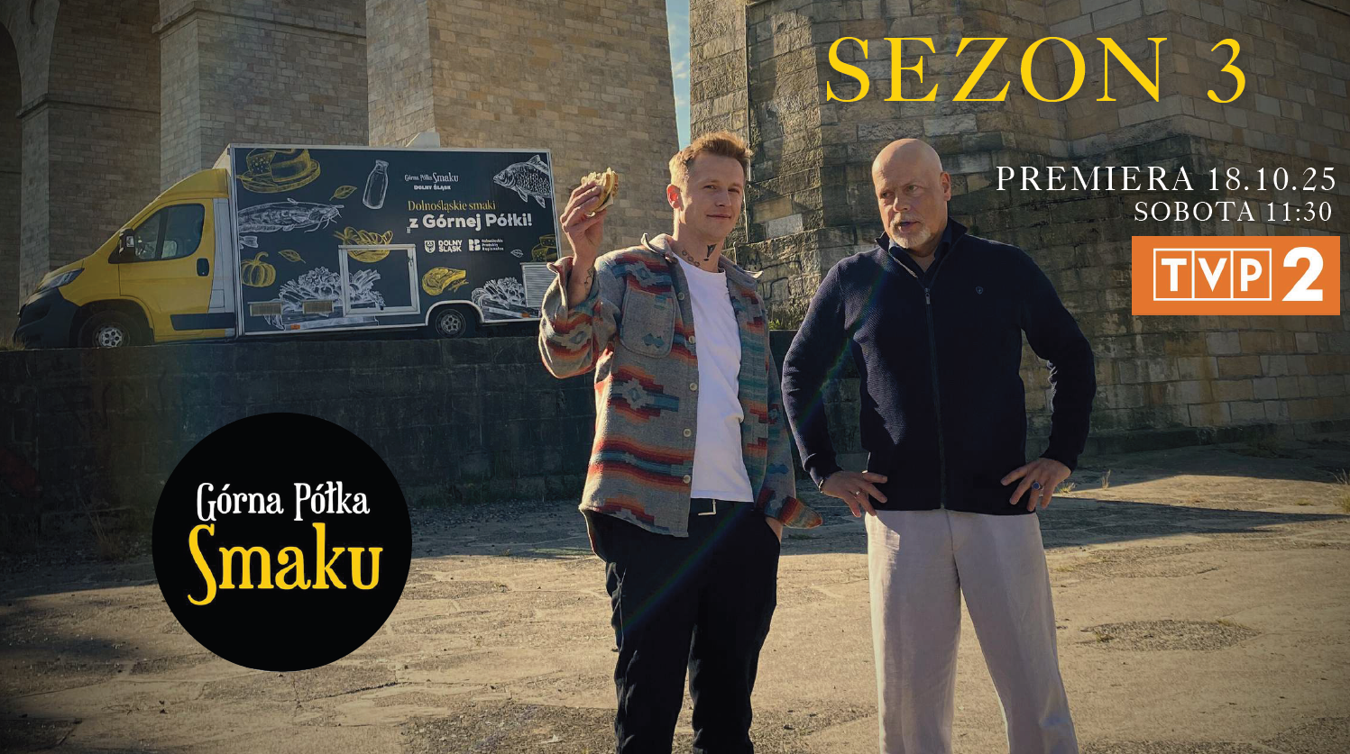 Grafika promocyjna programu kulinarnego Górna Półka Smaku sezon 3