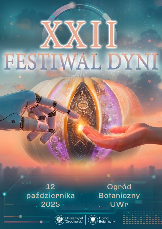 Plakat wydarzenia XXII festiwal dyni w ogrodzie botanicznym we wrocławiu