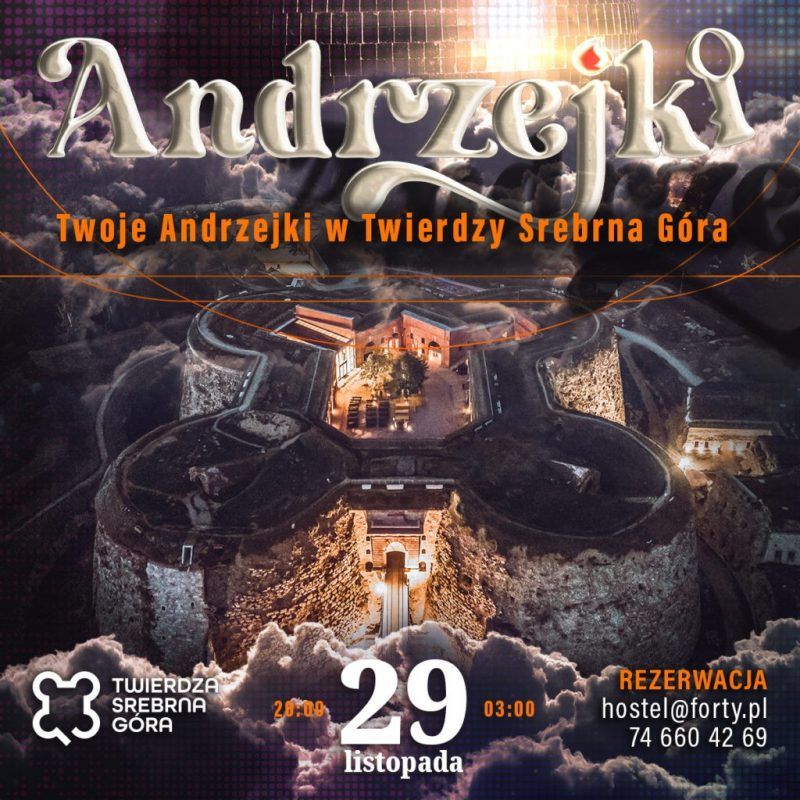 Plakat Andrzejek 2025 w Twierdzy Srebrna Góra