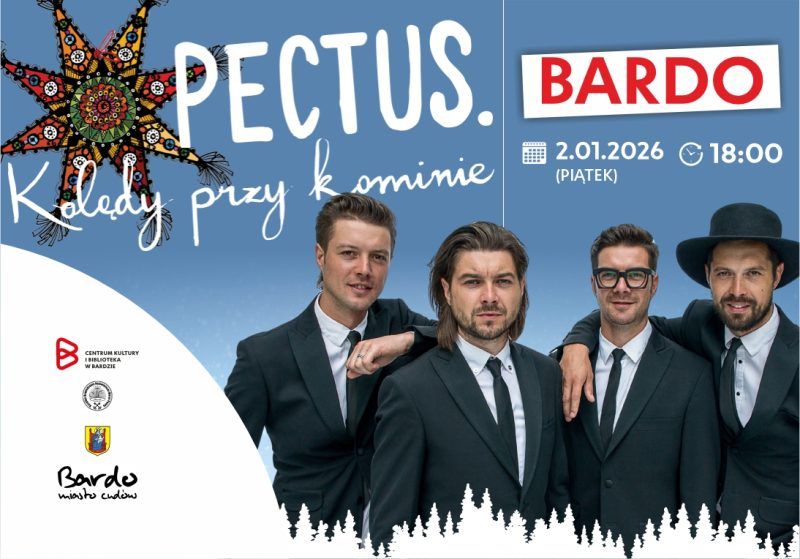 Grafika promująca koncert Pectus w Bardzie w 2025 roku