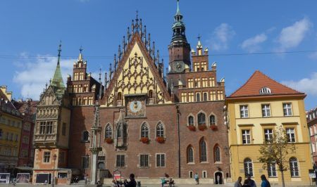 Elewacja wrocławskiego ratusza