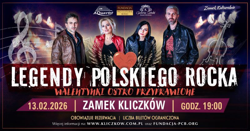 Grafika promocyjna Walentynek w Zamku Kliczków w 2026 roku