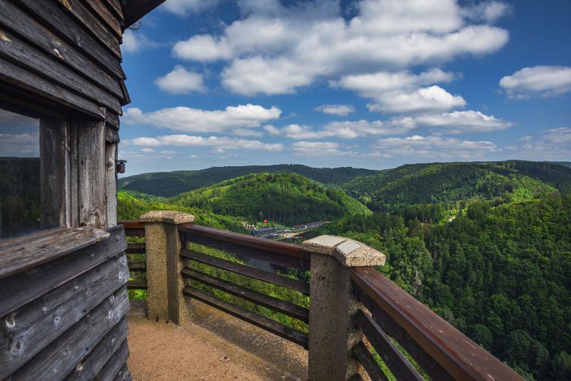 Widok z wieży Zamku Grodno
