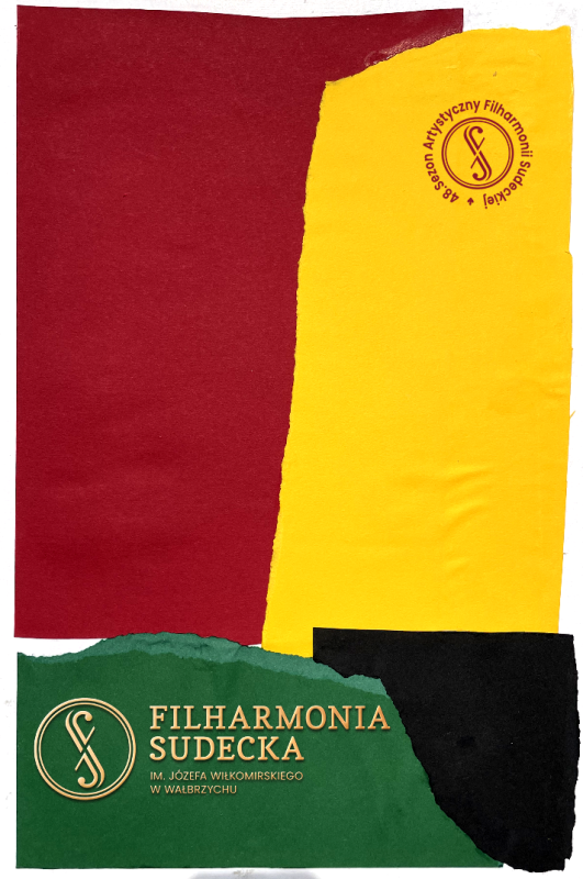 Grafika ilustracyjna do repertuarów Filharmonii Sudeckiej w lutym 2026