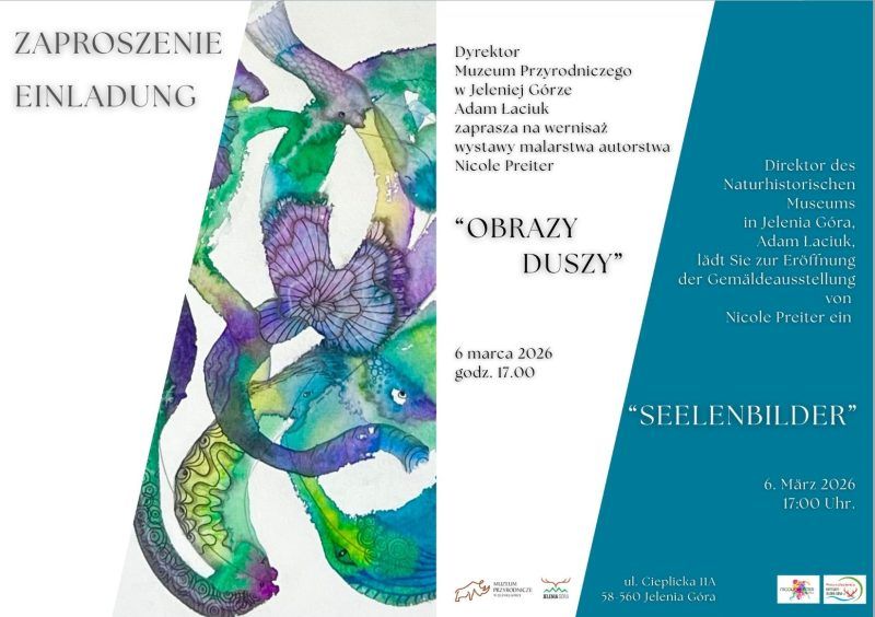 Plakat wydarzenia - Wystawa Obraz Duszy w Muzeum Przyrodniczym w Cieplicach-Zdroju