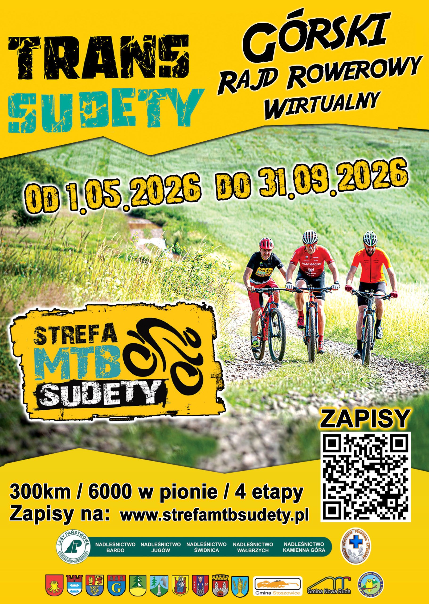 Grafika promocyjna Strefy MTB Sudety