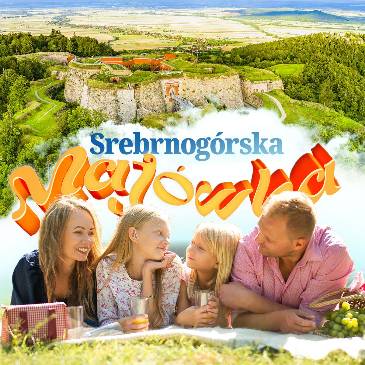 Grafika promocyjna Srebrnogórskiej Majówki 2026