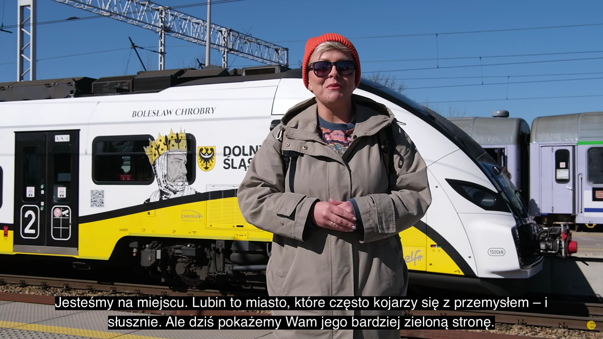 Zrzut ekranu z filmu Odjazd poświęconemu Lubinowi