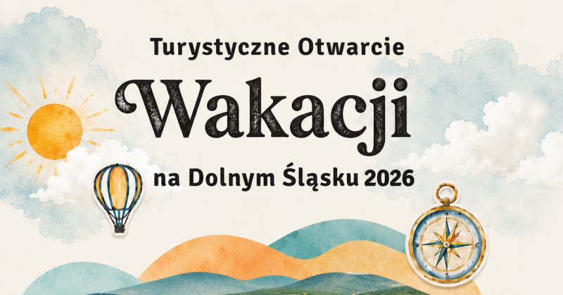Pozioma grafika promocyjna wydarzenia Turystyczna Otwarcie Wakacji 2026