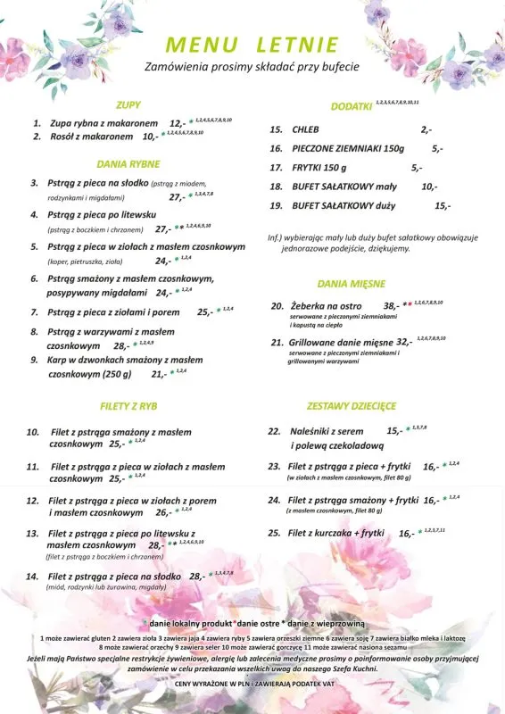 Menu Siedliska Pstrąga