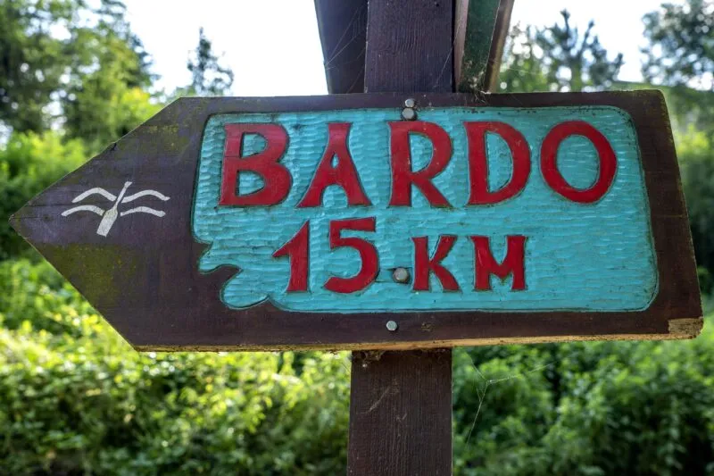 Znak na Bardo - 15 kilometrów