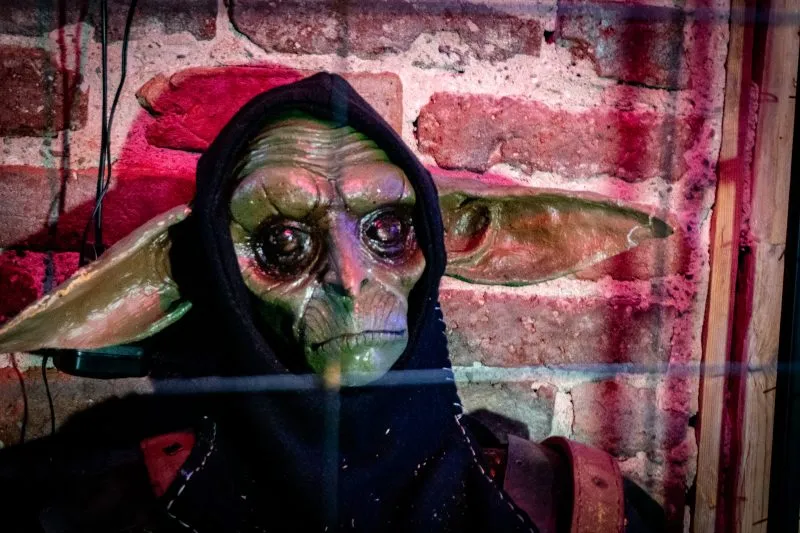 Zdjęcie upiora z twarzą kojarzącą się z kosmitą