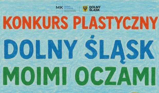 obrazek promocyjny z napisem konkurs plastyczny