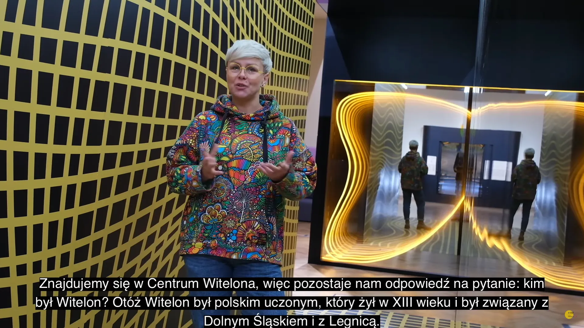 Zrzut ekranu z filmu ODJAZD poświęconego Legnicy i Centrum Witelona
