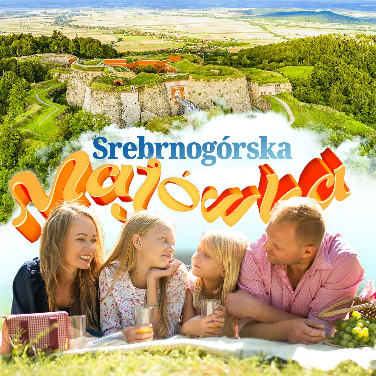 Grafika promocyjna Srebrnogórskiej Majówki 2026