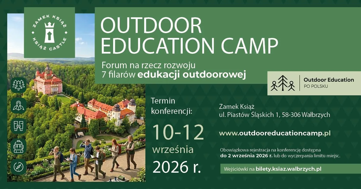 Plakat wydarzenia Outdoor Education Camp w Zamku Książ