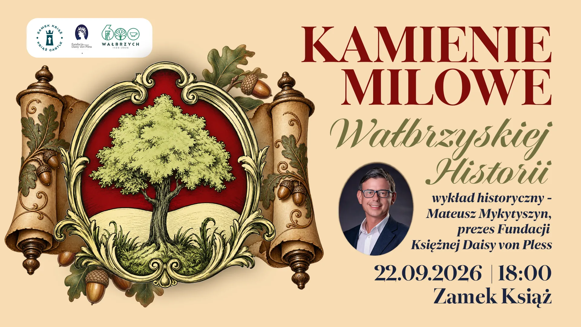 Grafika promocyjna wydarzenia Kamienie Milowe